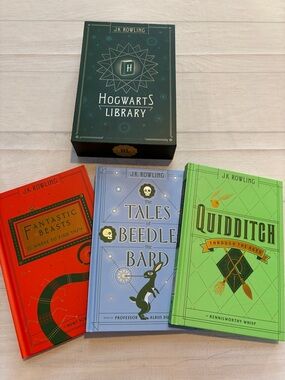 Hogwarts Library Box Set by J.K. Rowling - Red, Blue, Green